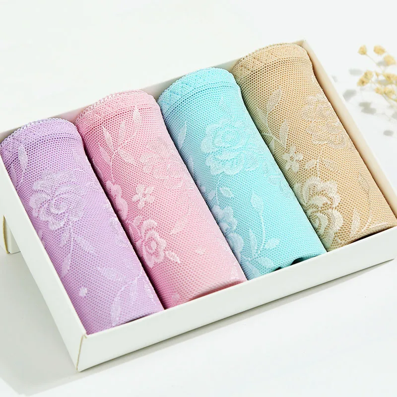 ZJX 4 шт./лот Трусики с высокой талией Бесшовные женские трусы для похудения