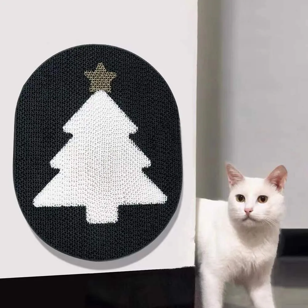 

New in 2021! Christmas cat toys, Christmas tree shape cat scraper, cat scratcher recliner, cat scratcher, durable mat can preven