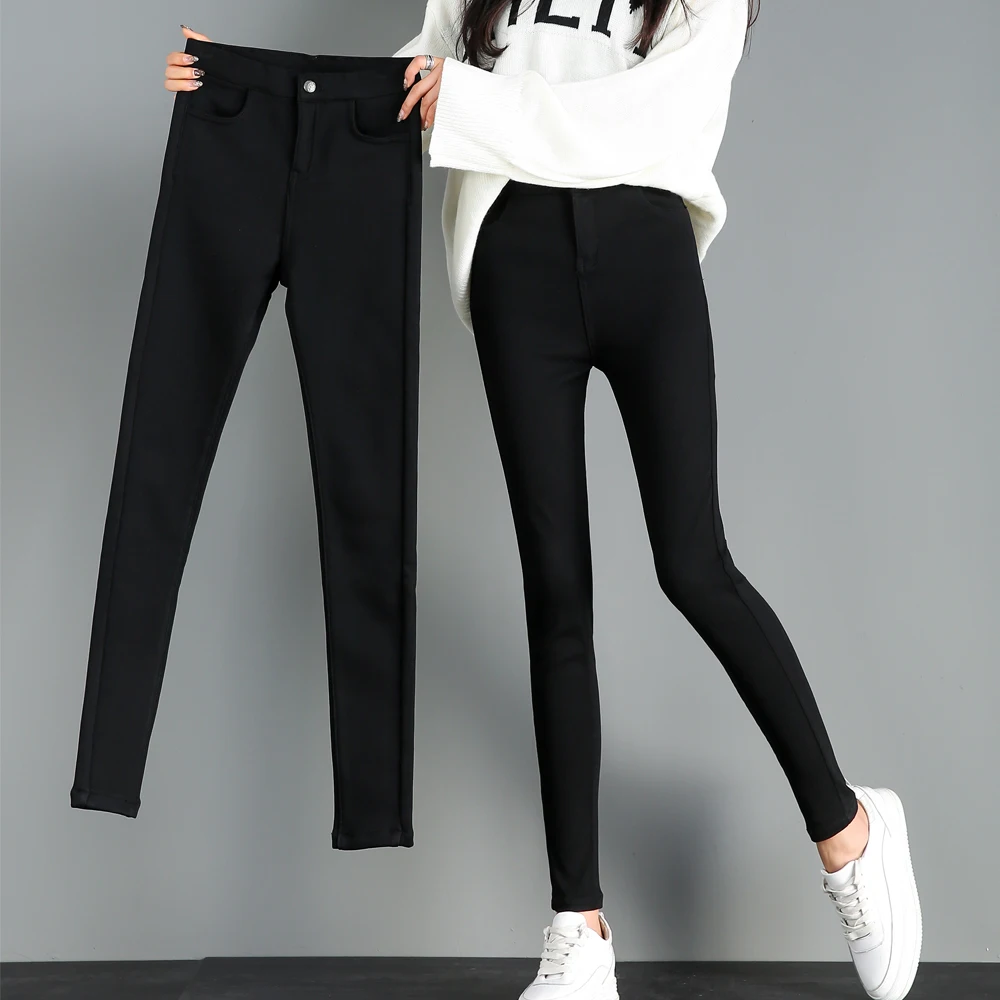 

women High waist New autumn casual pants female large size elastic pencil pants fat Elastic trousers