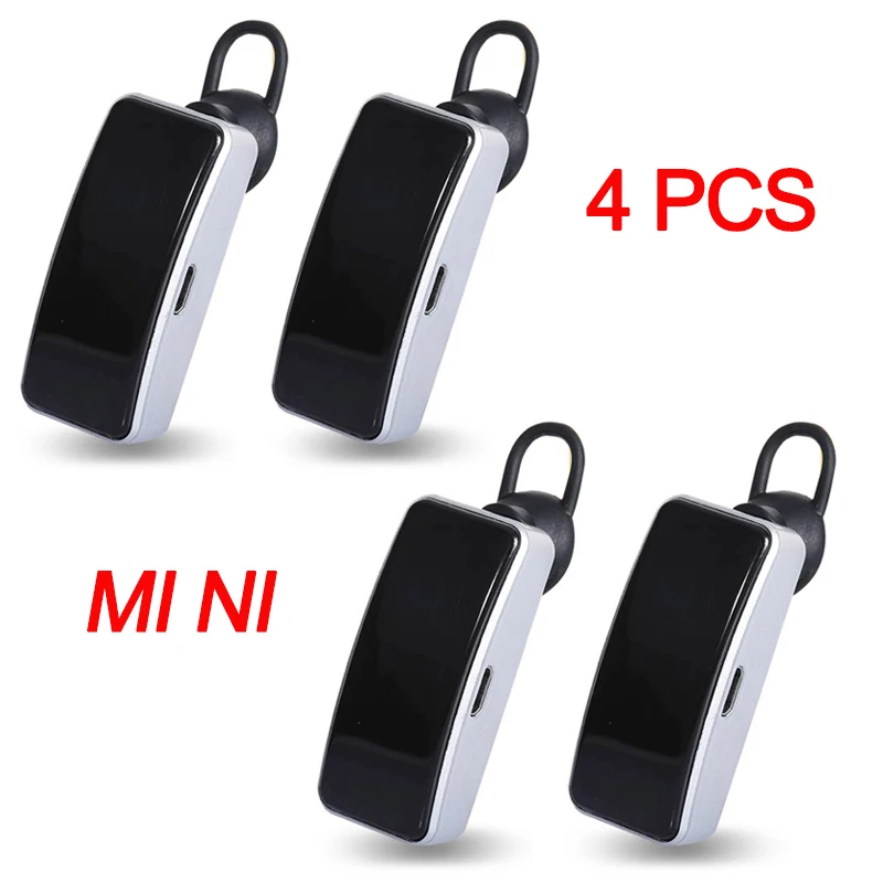 4PCS Ear Hanging Walkie Talkie Mini Portable Two Way Radio tourism school wholesale High-end the mall Supermarket walkie talkies