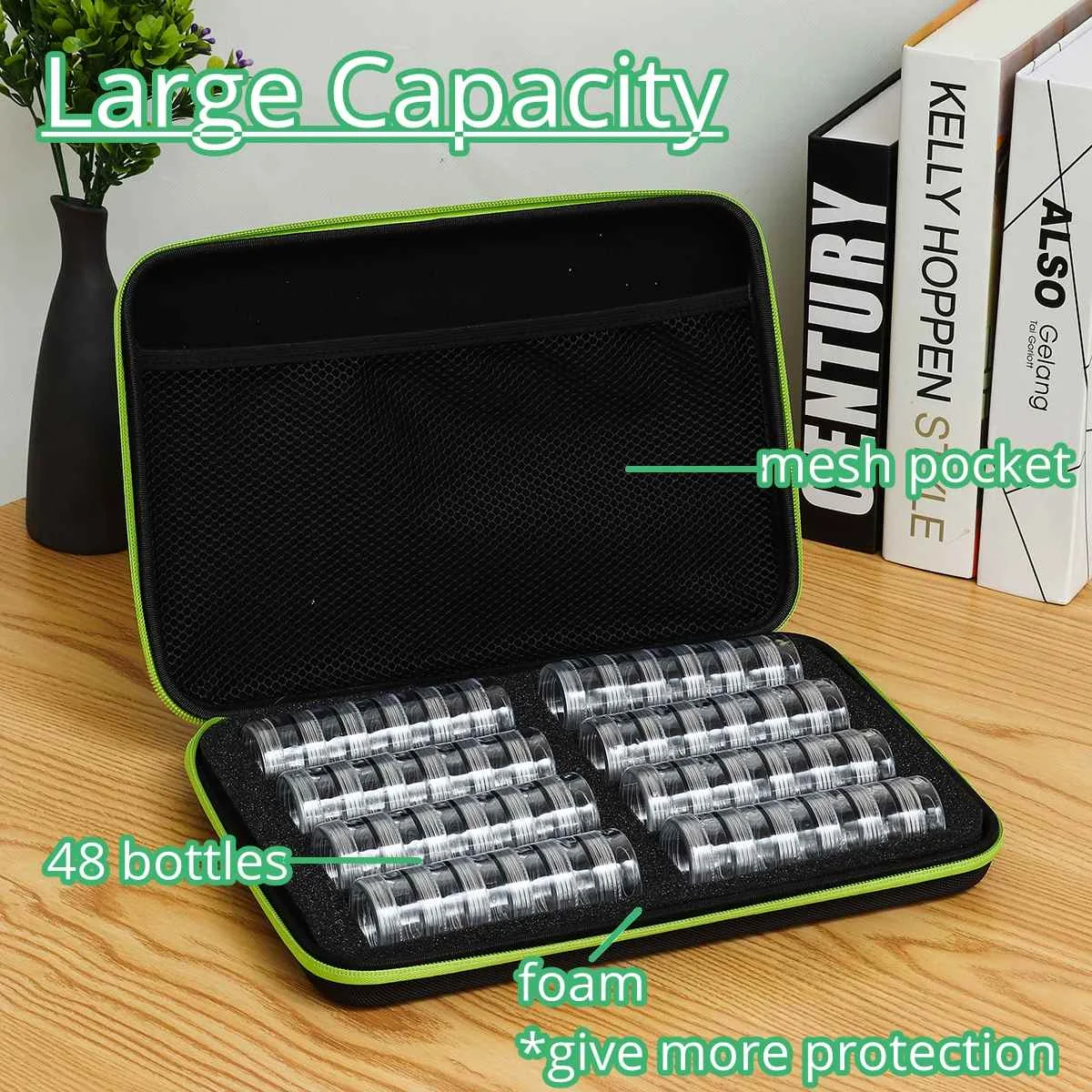 

5d Diamond Painting 48 Bottles Embroidery Medicine Buttons Clips Trinkets Sewing Tool Storage Container Box Hand Bag Accessories