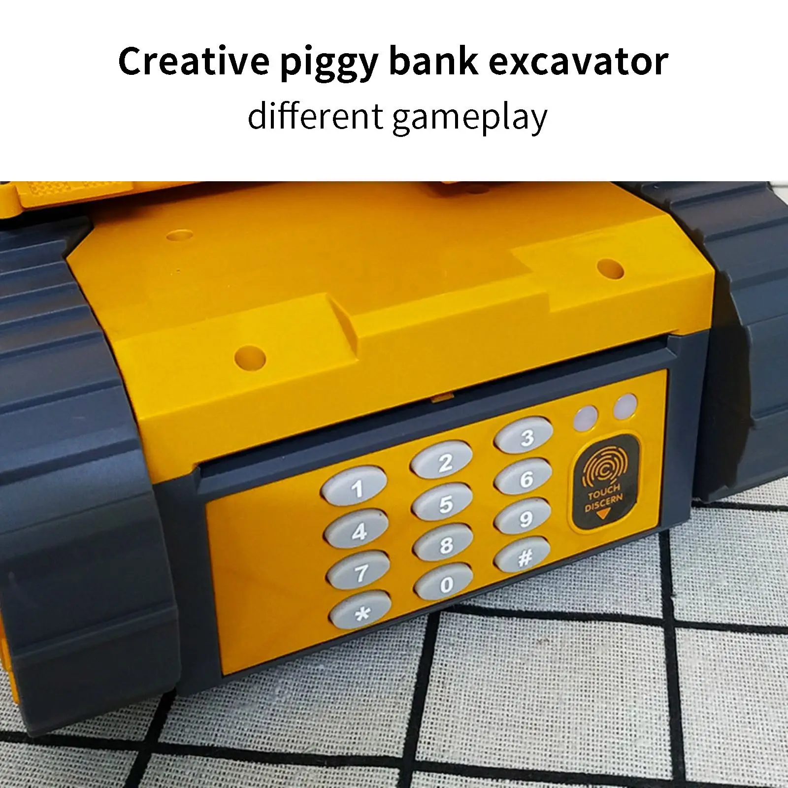

Electronic Piggy Bank With Excavator Shape Car Money Bank With Password Music Money Bank Password For Kids Boys Girls Gift