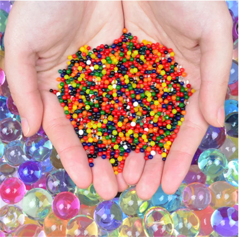 

10000pcs/bag Crystal Soil Water Beads Home Decoration Hydrogel Jelly Balls For Kids Gel Magic Grow Ball Pearl Decoration Garden