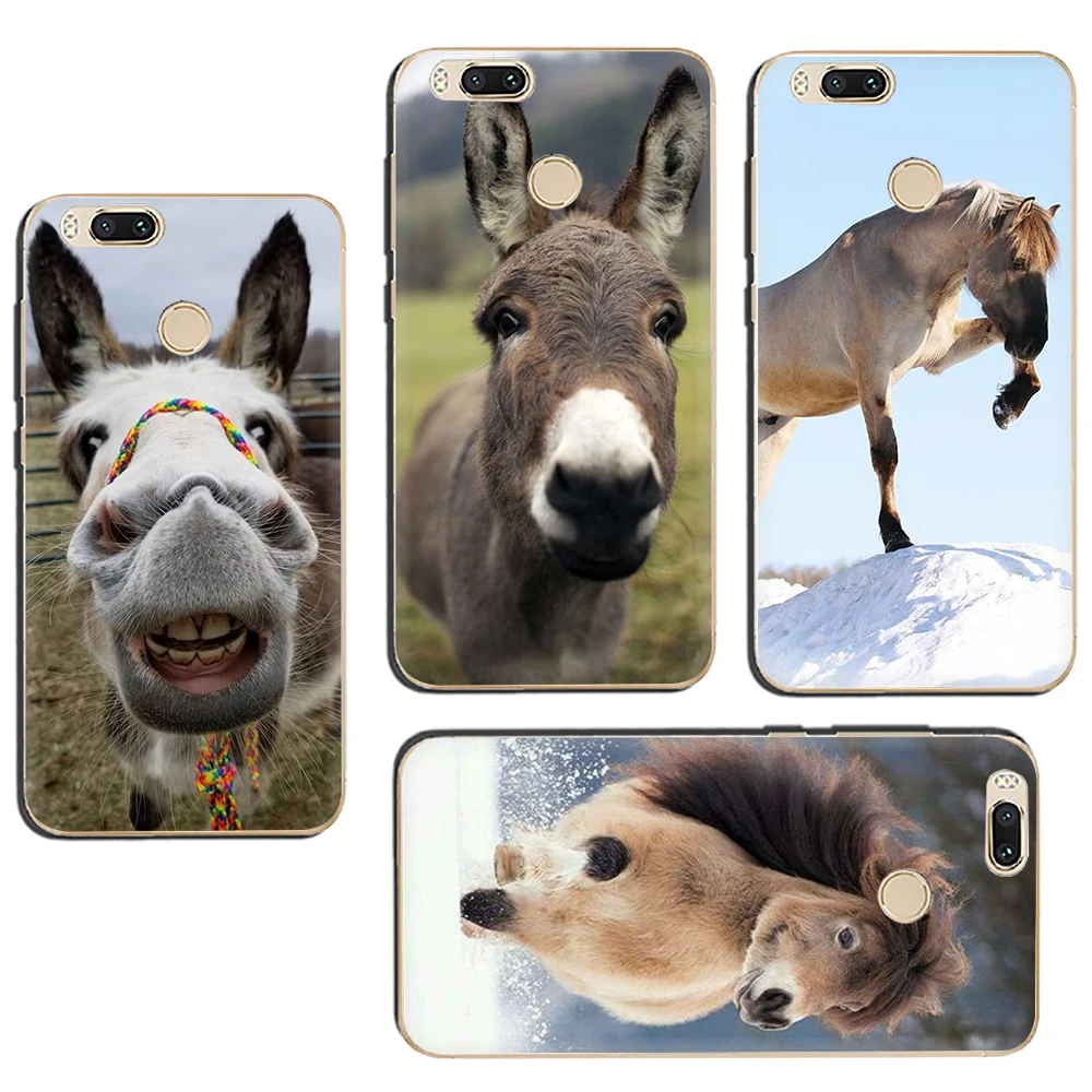 donkey funny Alpaca horse Hard Phone Cover Case for Xiaomi Mi 5 6 8 5S A1 A2 5X 6X F1 9 9SE MAX3 9T CC9e A3 pro | Мобильные телефоны