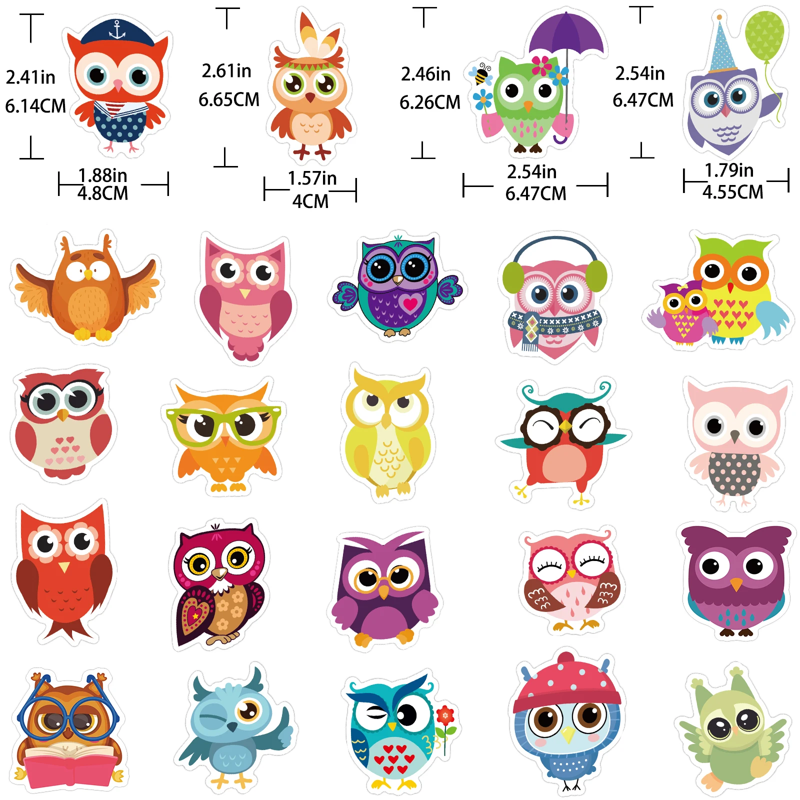 160 шт. Животные Стикеры s милые кошки большие глаза Сова смешанные Цвет аниме на