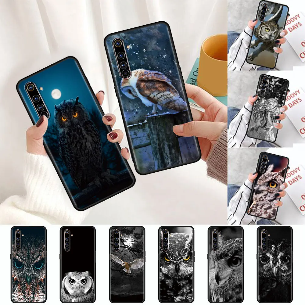 

Animal Bird Owl Night Phone Case for Realme 6 7 5 Pro C3 8 C21 XT C11 C15 C20 X50 X50Pro 5G 7i GT Neo TPU Cover Soft Capas