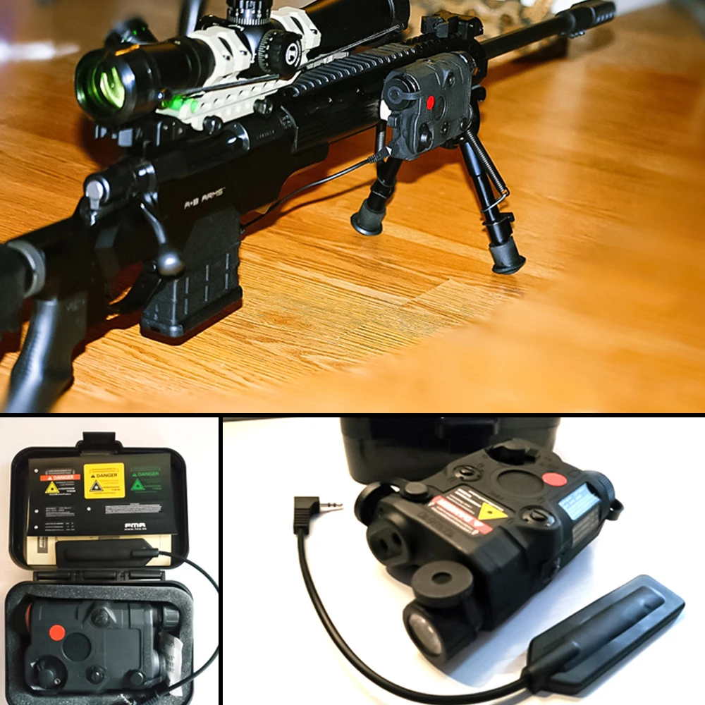 Tbfma AN/PEQ 15 Red Dot лазерный 3 режима с Белый светодиодный фонарик и ИК объектив для 20 мм