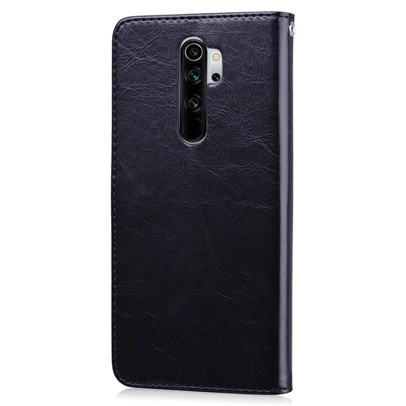 Чехол для телефона для Xiaomi Redmi Note 8 Pro Чехол силиконовый бампер кожаный флип-чехол для Xiaomi Redmi Note 8 PRO Note8 Pro черный Fundas