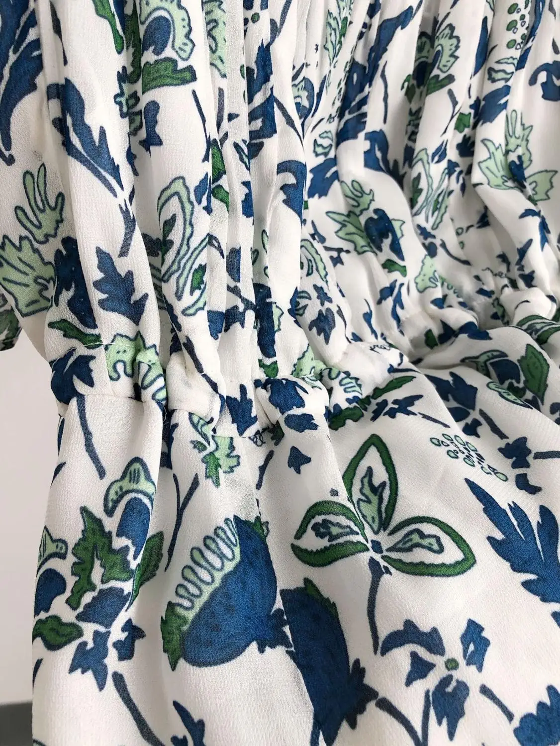 

Slash Neck Women's Floral Mini Dress Half Sleeve Lace-up Slim Waist Lady Ruffles Short Dresses Two Wears 2020 New Summer