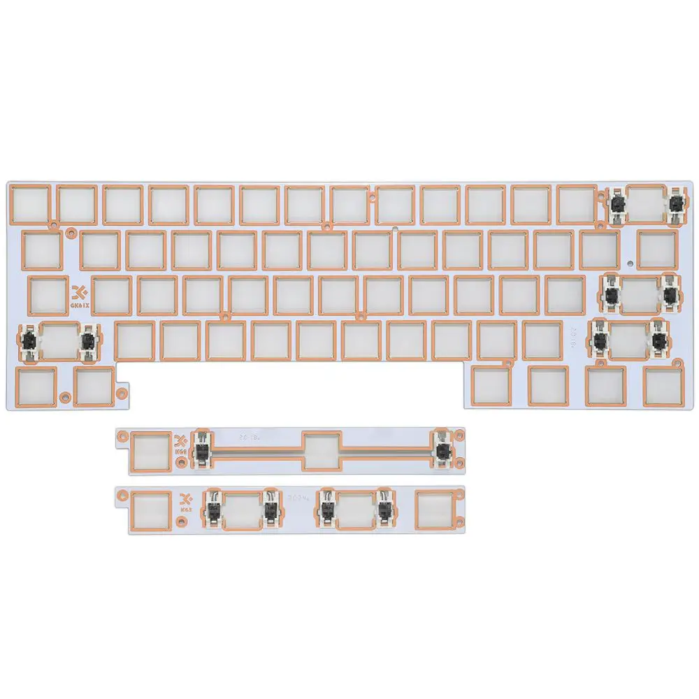 Клавиатура Проводная Механическая GK61 60% Usb порт Type C деревянный чехол|Аксессуары