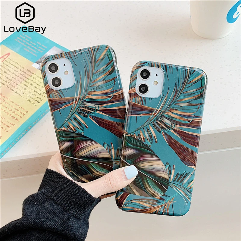 Lovebay банановые листья шаблон чехол для телефона iPhone 11 Pro Max X XR Xs Мягкий ТПУ