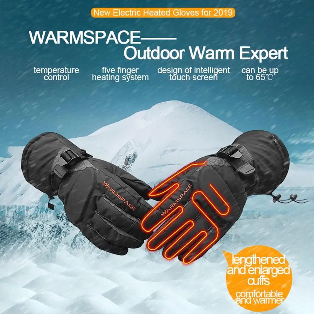 

Motorcycle Fast Heating Gloves 3.7V Touch Screen Gloves Waterproof Winter Warm Keeping Thermal Heat Gloves For Skiing Riding