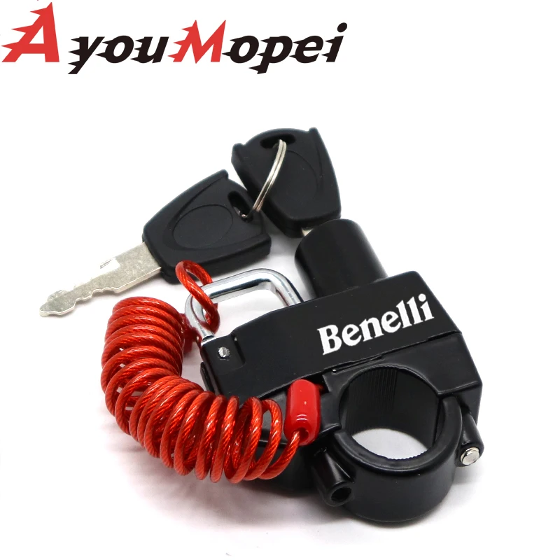 Противоугонный замок на шлем для BENELLI TRK 502 Leoncino 500 200 BJ250 BJ500 TNT 125 300 600 502c аксессуары