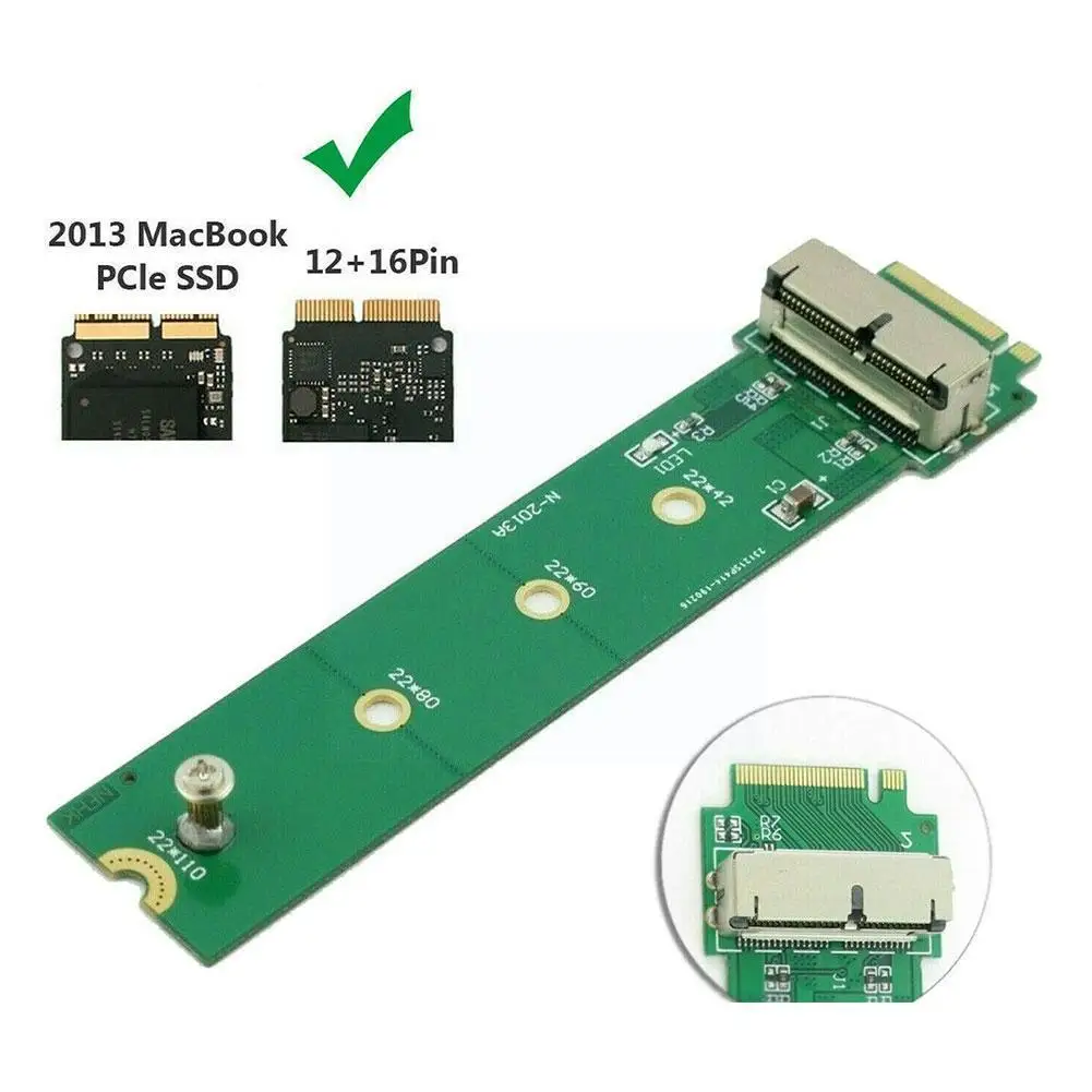 

Адаптер для Air Pro 12 + 16 контактов Ssd на M.2 M (ngff) Pci-e, карта преобразователя для ПК, компьютерные аксессуары P1v0