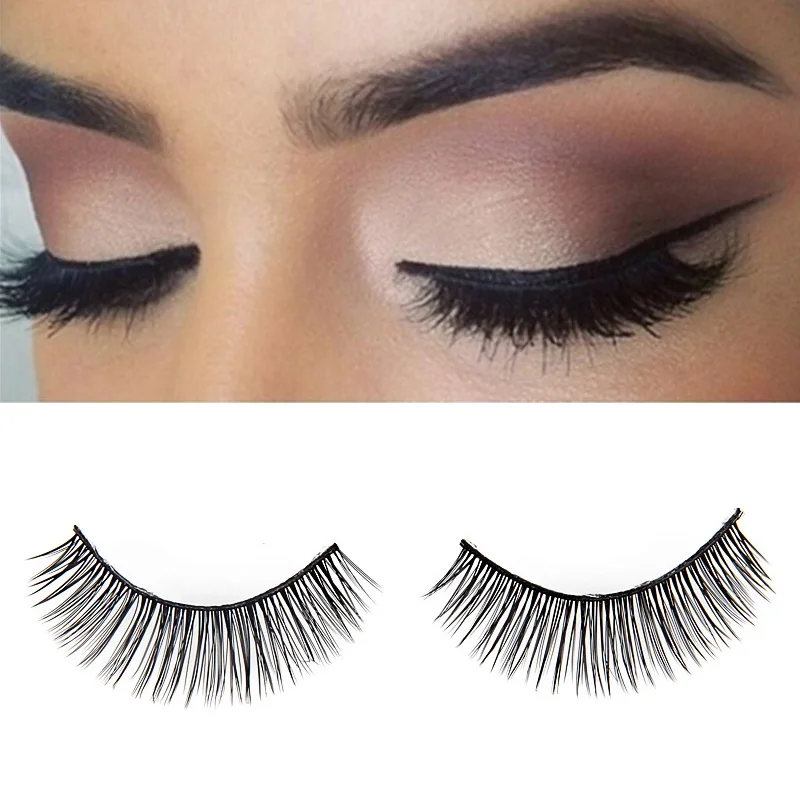 1 пара натуральных накладных ресниц ручной работы красивые натуральные плотные