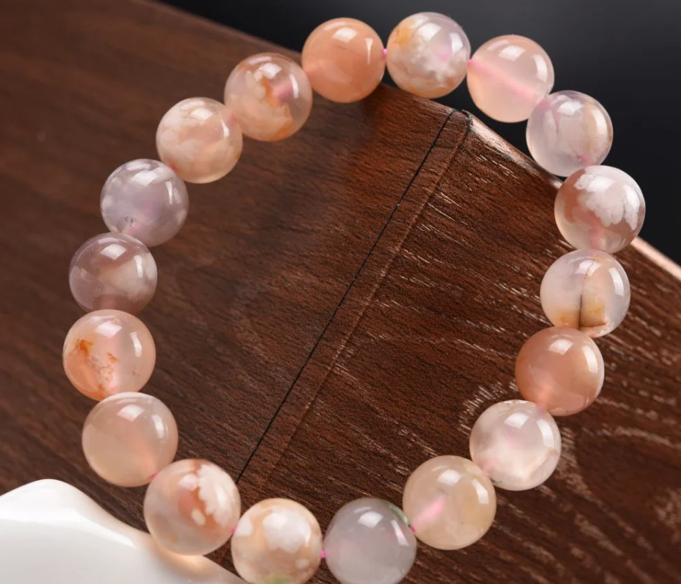 

New cherry blossom crystal beads string elastic lady bracelet noble and elegant fashion fashion jewelry