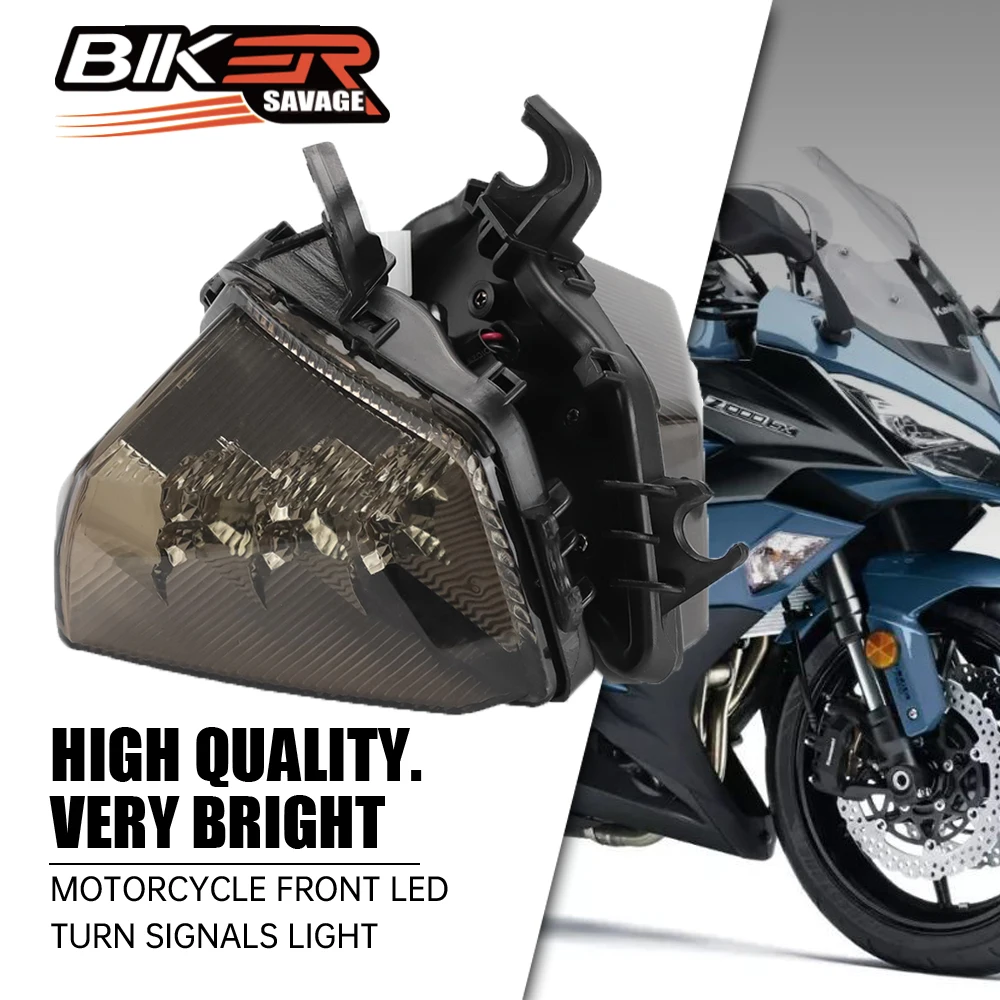

LED Turn Signals For KAWASAKI Z1000SX NINJA 1000R 11-16 Motorcycles Front Blinker Light Indicator Lamp Flashing Bulb Accessories