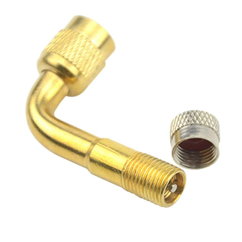 Air Tyre Valve Tire Valve Stem Extenders Extension Adapter 45/90/135 Degree Angle Brass for Car Truck Motorcycle Electric car