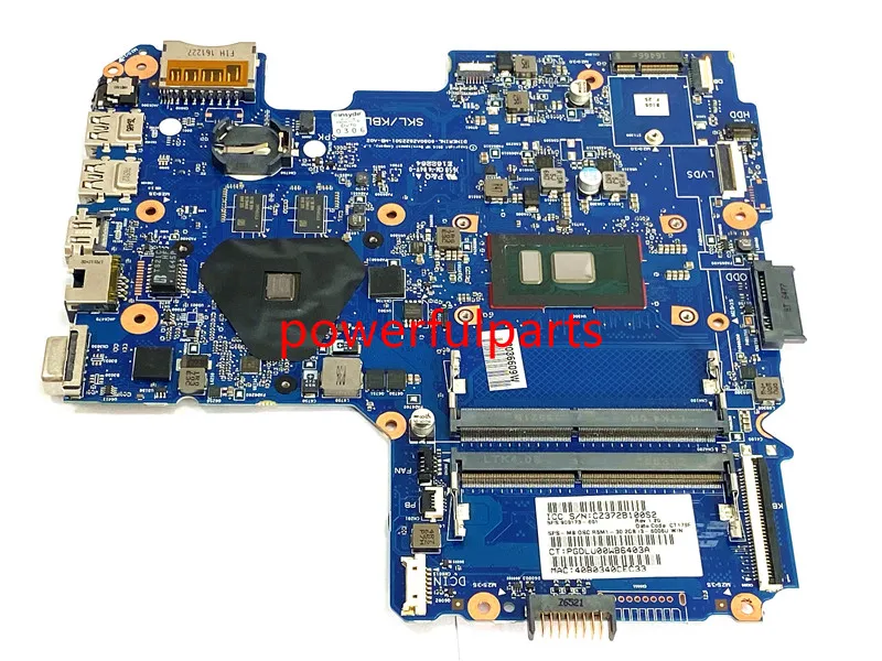 

Материнская плата hp 14-AM с процессором i3-6006u 100%-215 0867071-909173 601-001 6050A2822501-MB-A02, 909173 рабочий