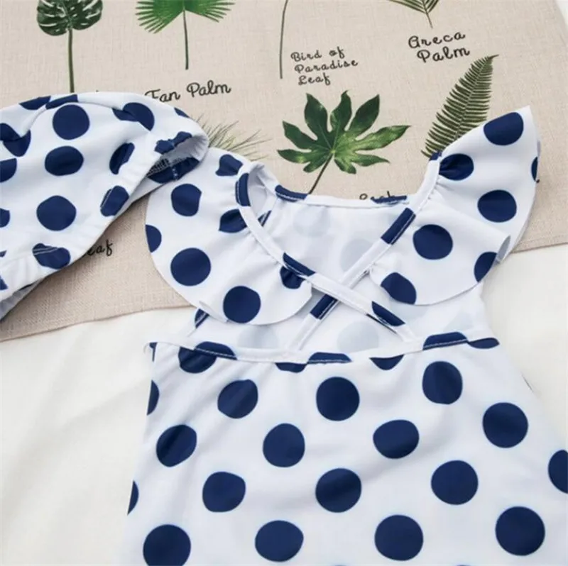 Weoneit/Боди для маленьких девочек бикини малышей купальник в горошек купальный