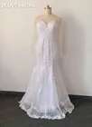 Сделанное на заказ свадебное платье русалки свадебное платье с длинными рукавами