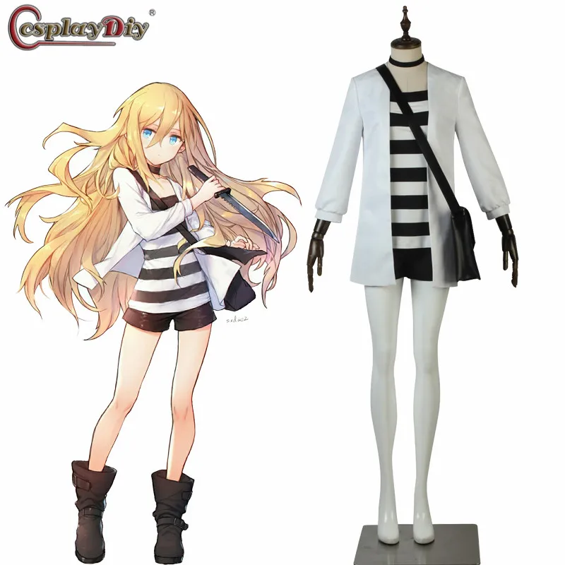 

Anime Satsuriku no Tenshi Angels of Death Cosplay Rachel Gardner Costume Adult Men Full Outfits With Bag custom made Halloween