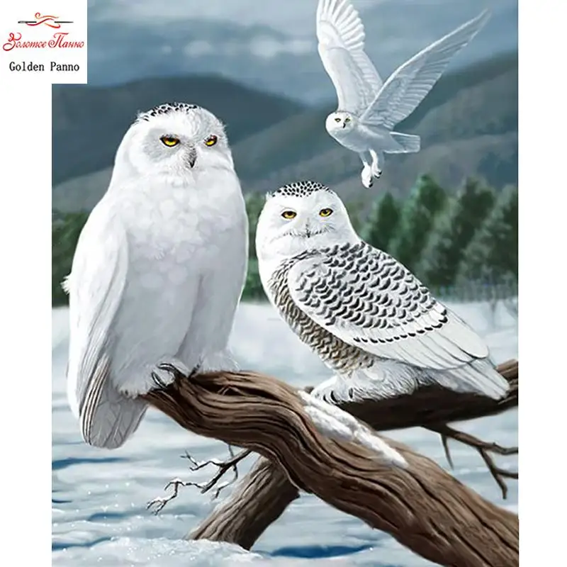 Square Diamond Diamond Painting Owl Diamond Art Embroidery Animal Mosaic Home Decoration