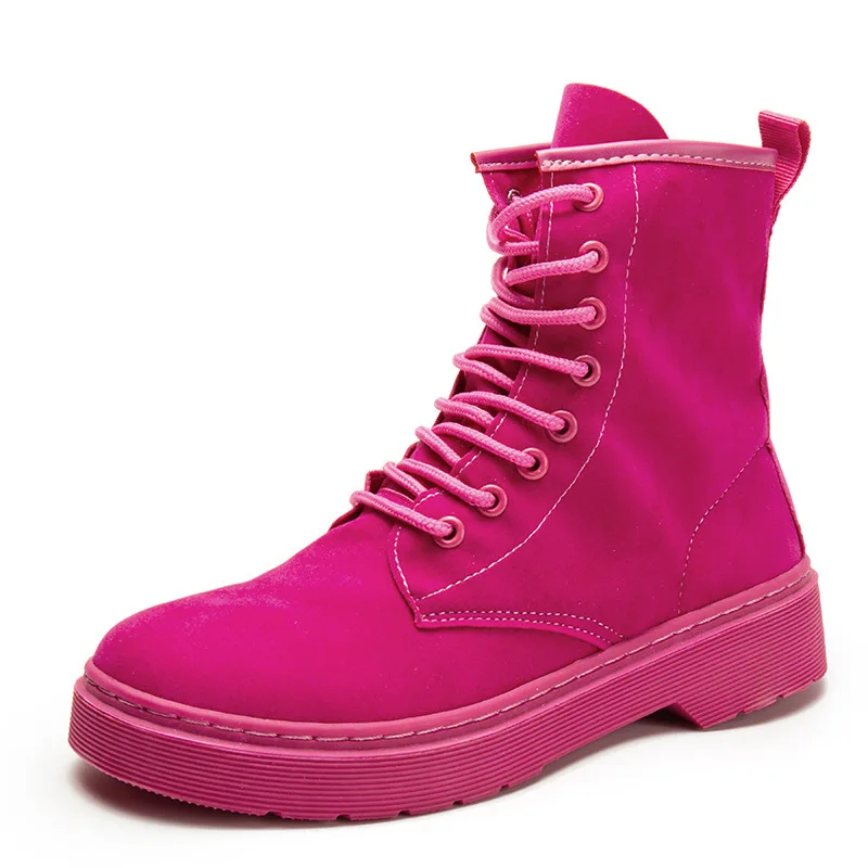 Женские ботинки Осенне-зимняя обувь повседневные низкие Martin Нескользящие теплые