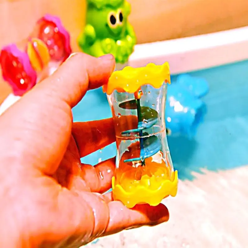 

4Pcs Cartoon Assemble Rotatable Water Shower Cup Baby Grasping Building Blocks Bathing Ball Wholesale