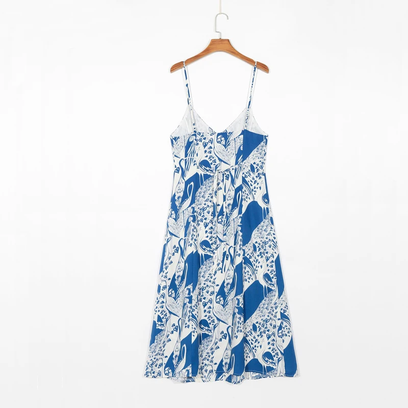

Summer women's dress casual printed slim dress Vestidos