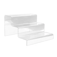 23 layers acrylic ladder display stand transparent durable shoes showing shelf home decoration storage stand