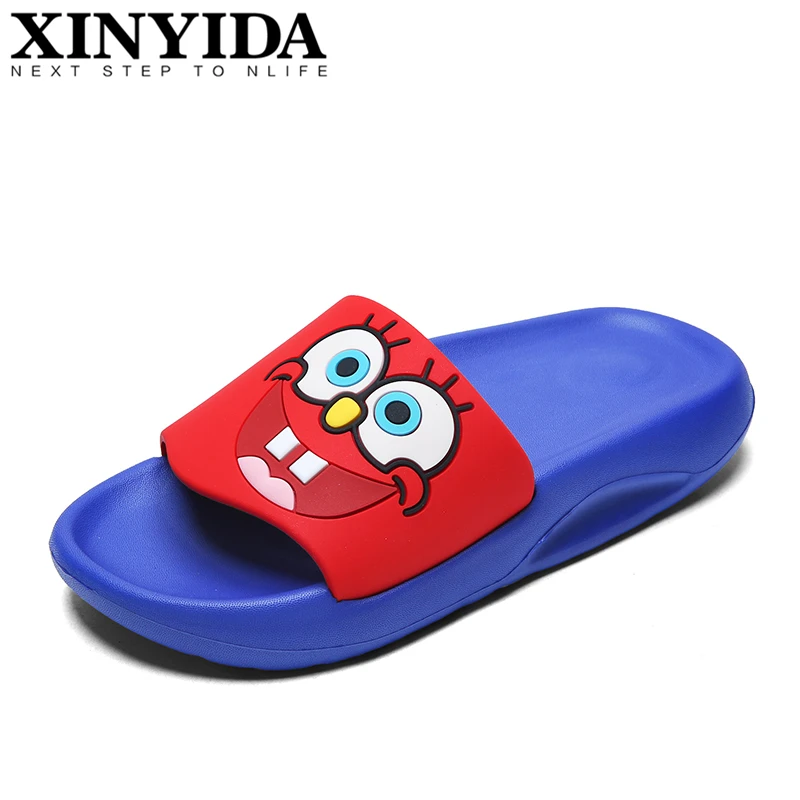 

New Arrivals Boys & Girls Summer Slides Slip On Breathable Cool Beach Sandals Flip Flops Lightweight Children Slippers Size30-35