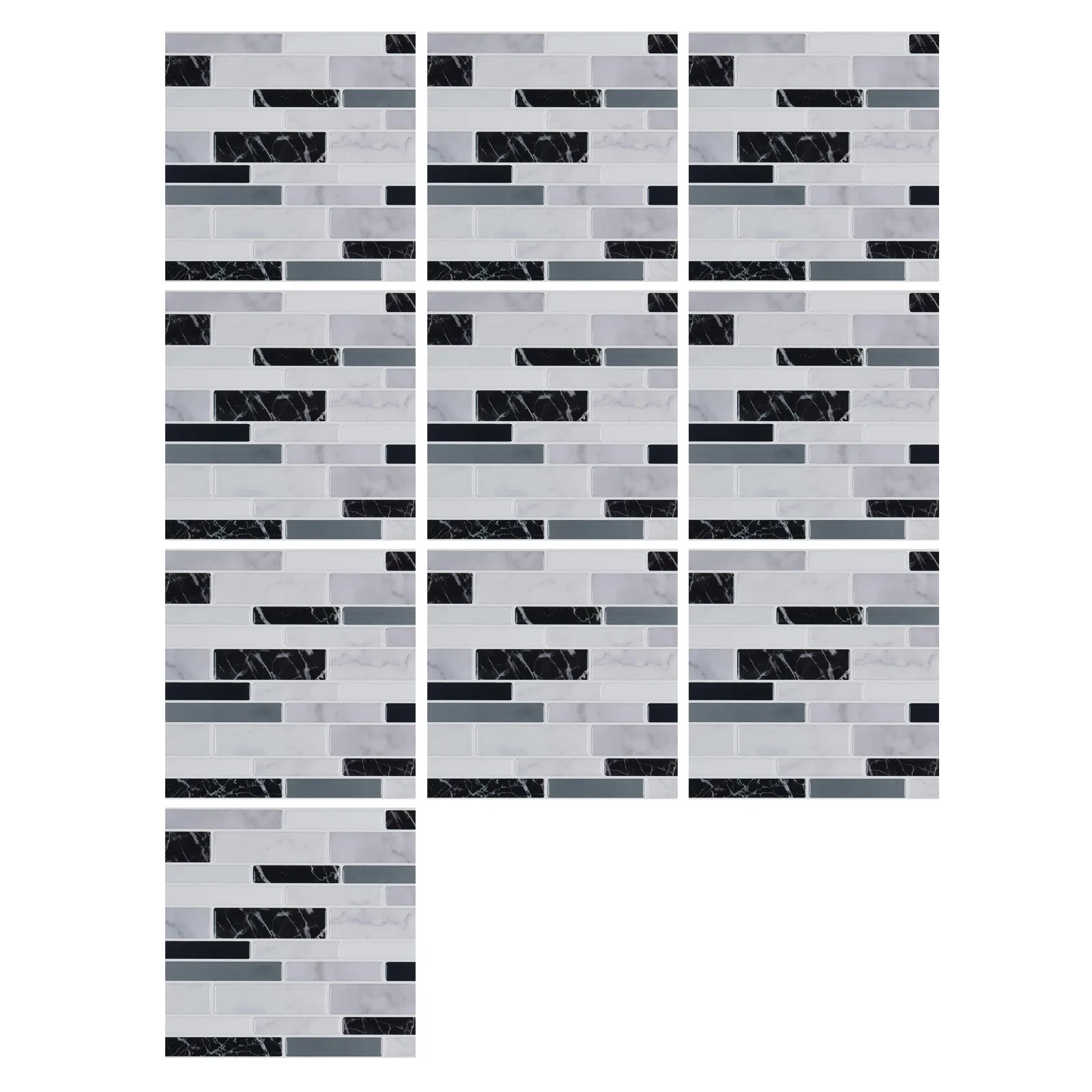 10 шт./компл. самоклеящиеся плитки 3d печатные наклейки кухня ванная комната