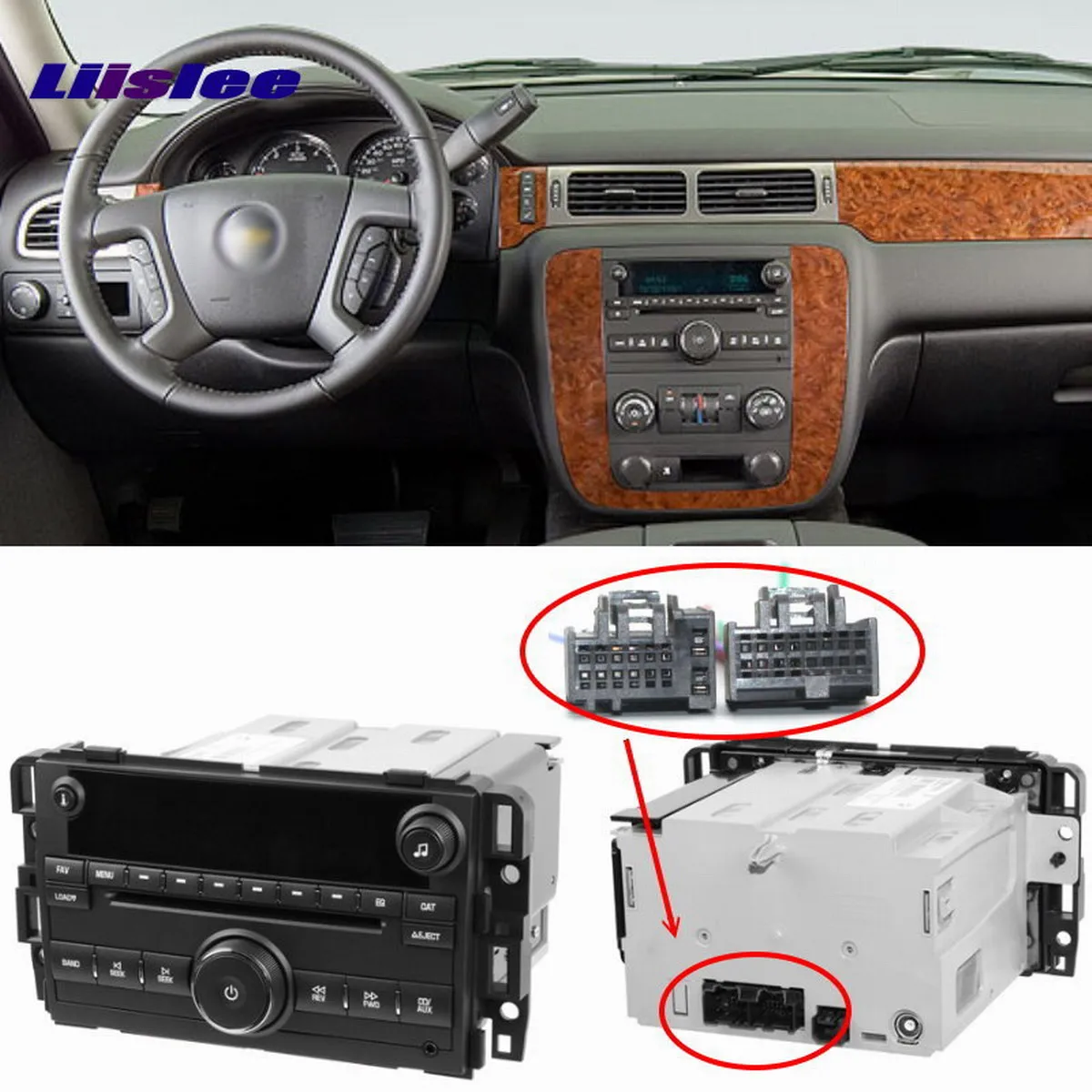 

Car Radio CD Player Wire Cable For Chevrolet Silverado/Suburban/Tahoe/Traverse 2007-2013 Plugs Into Factory DIN Female