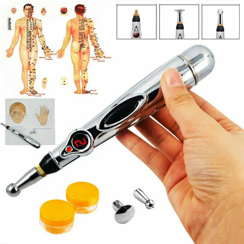 New Electronic Acupuncture Meridian Body Massager Energy Pen Pain Relief Therapy Relaxation Health Care |
