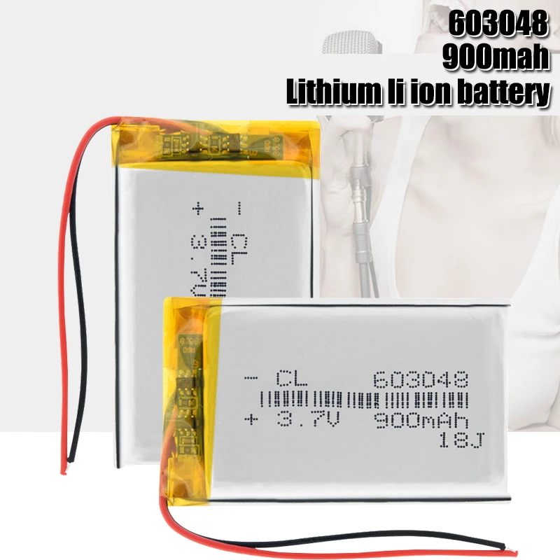 

3.7V Lipo cells 603048 900mah Lithium Polymer Rechargeable Battery For MP3 MP4 GPS Bluetooth headset LED Lamps Selfie Sticks