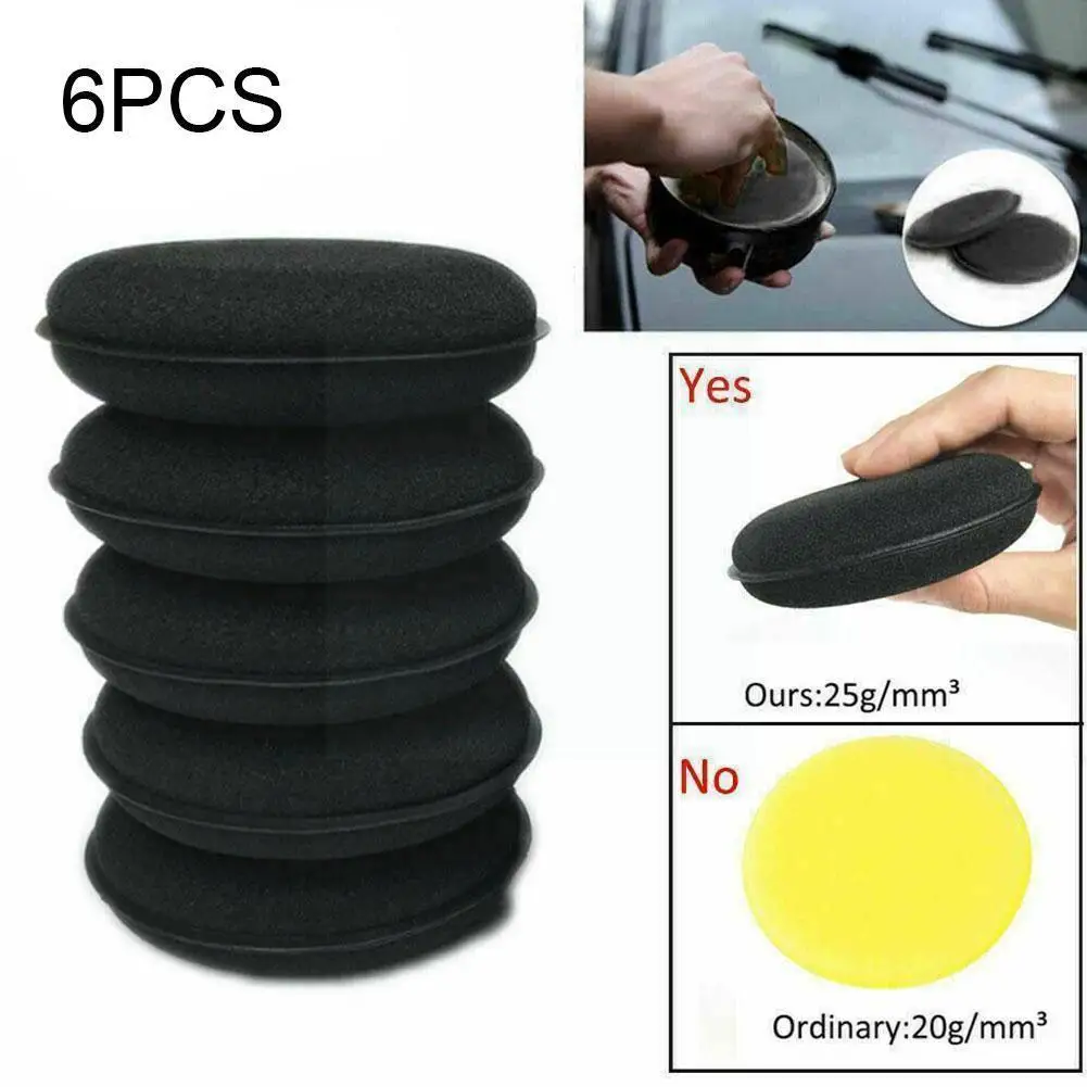

6 шт., автомобильные губки для чистки углов автомобиля