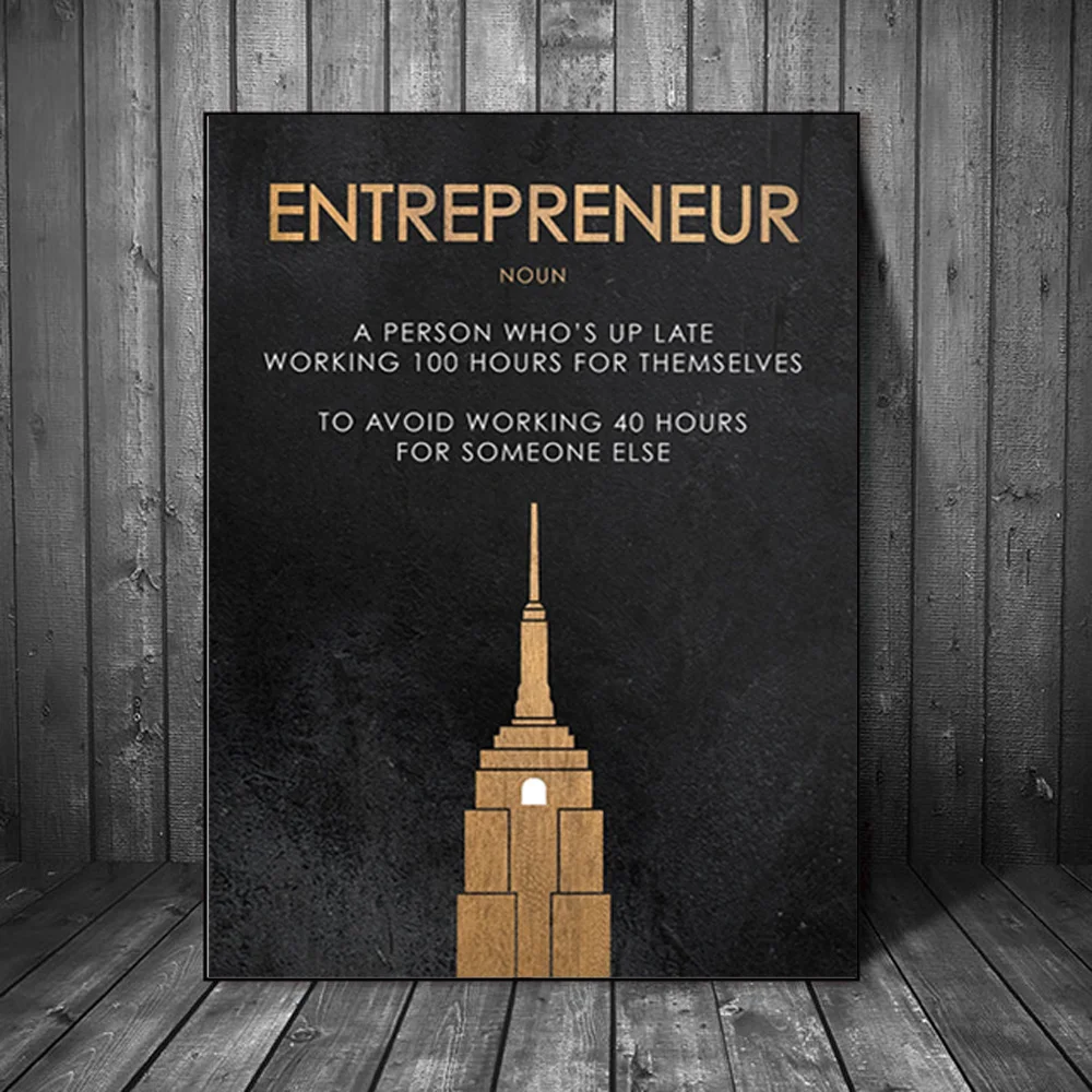 Текст холст HD живопись предприниматель мотивирующая Цитата настенное Искусство