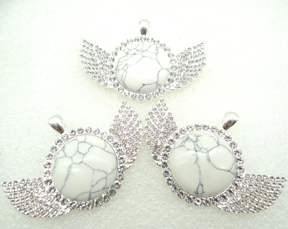 

wholesale 8PC 2020 Natural Stone Quartz Crystal Opal lapis amethyst Round Shaped Pendant Diy Jewelry Making necklace for woman