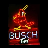 busch beer cardinal batter neon sign custom handmade real glass tube home bar ktv store decoration display light lamp 14x17