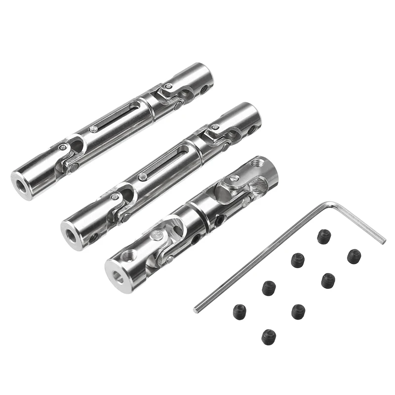 3 шт. обновленная часть металлический приводной вал Серебряный Для WPL B 36 16 6WD 1/16 RC