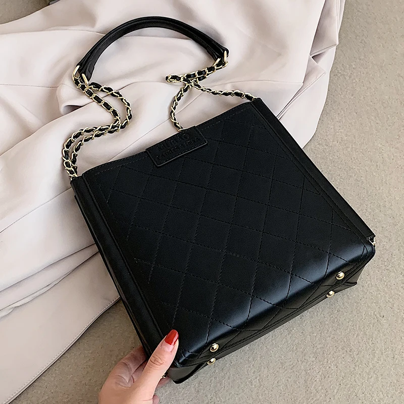 

2021 New Woman Handbag Large Capacity Shopping Bag Fashion High Quality Shoulder Bag Female PU Tote Bag Luxury Designer Handbags