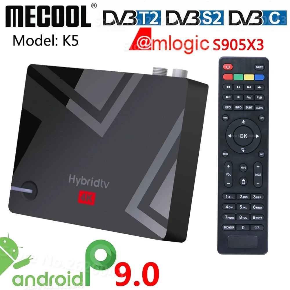 Приставка Смарт-ТВ Mecool K5 Amlogic S905X3 Android 2 4 | Электроника