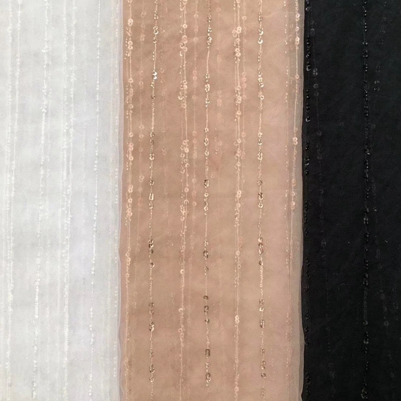 Мягкая Блестящая сетчатая ткань для шитья блестящая платья рукоделия TX1525 1