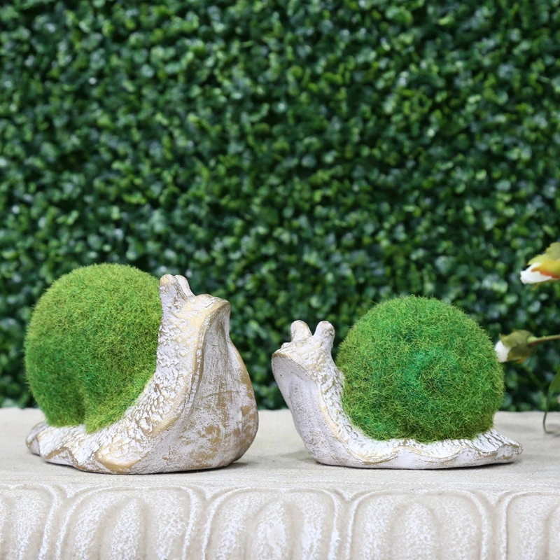 

Cute Snail Ornaments Micro Landscape Figurine Resin Craft Desktop Outdoor Garden Yard Decorations 449E