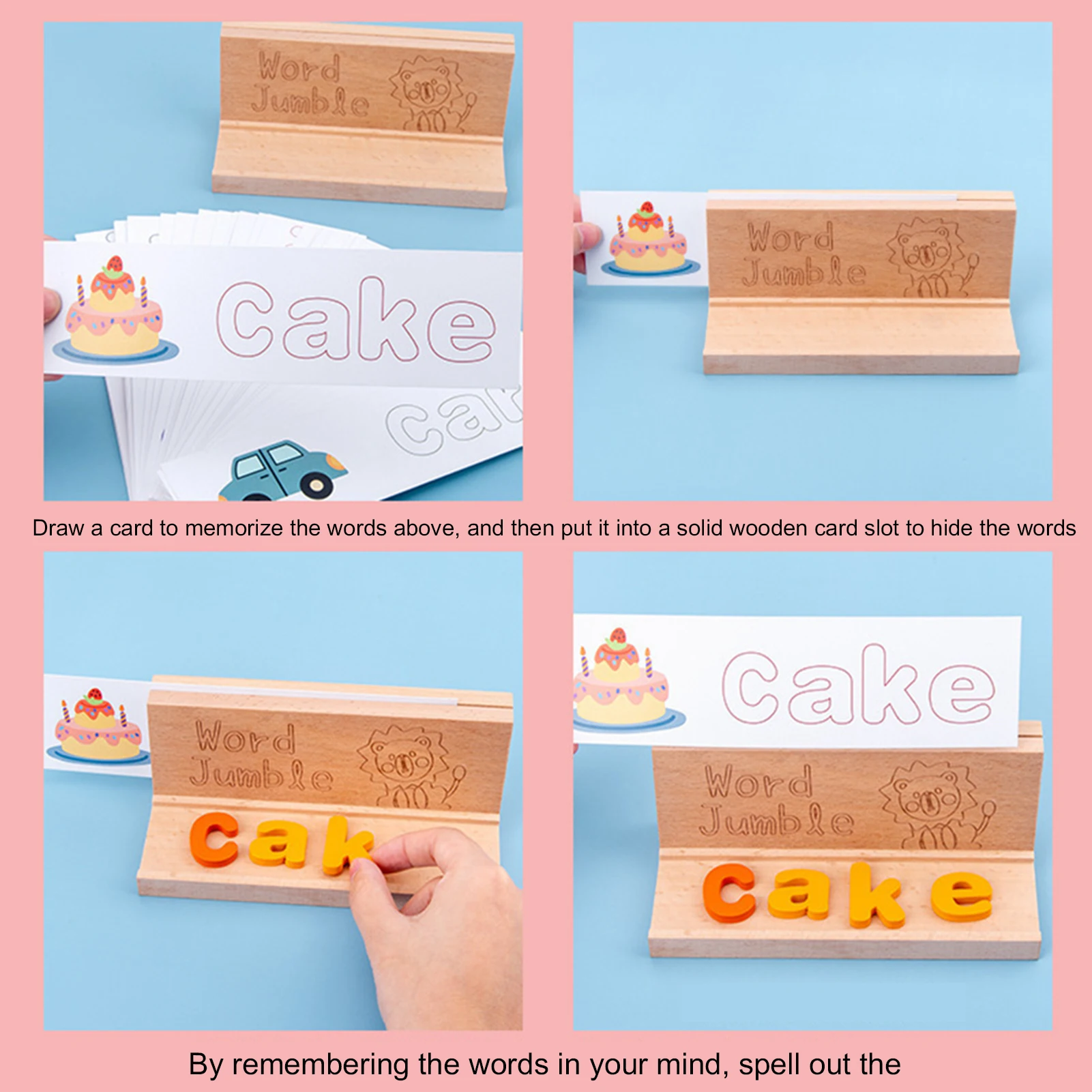 

Wooden Letter Matching Spelling Word Parent-Child Interaction Educational Toys
