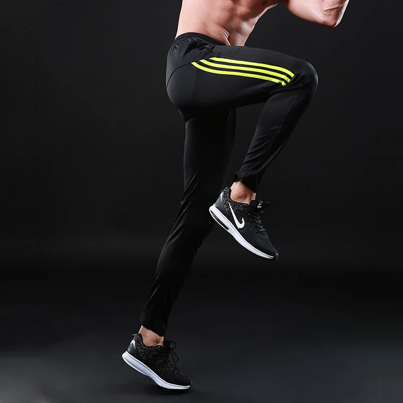 Мужские спортивные штаны для бега футбола тренировок фитнеса быстросохнущие