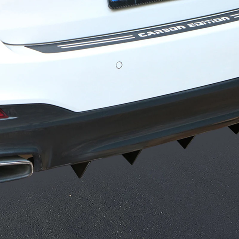 Car Rear Bumper Spoiler 4pcs/Pack Triangle Curved Bottom Lip Separator Auto Parts | Автомобили и мотоциклы