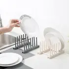 Кухонный Органайзер, стойка для крышек кастрюль, удлиненный пластиковый держатель для ложек и тарелок, полка для кухонной посуды, подставка для хранения аксессуаров