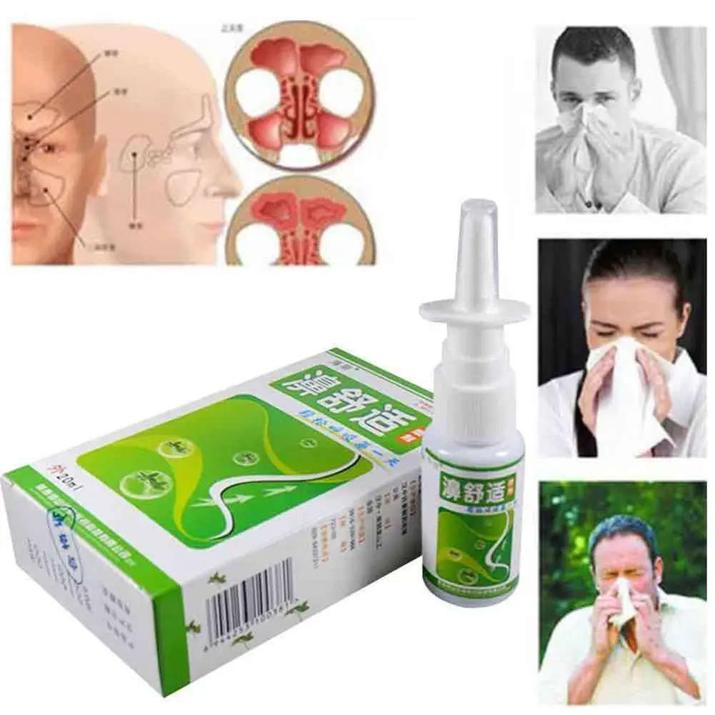 Nasal Sprays Chronic Rhinitis Sinusitis Spray Chinese Traditional Medical Herb Spray Rhinitis Treatment Nose Care health care